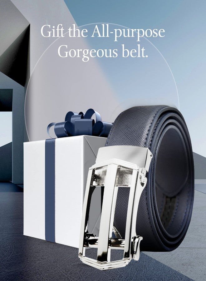 Access Denied Leather Ratchet Belts For Men - Mens Belt With Automatic Buckle For Suits Jeans And Uniform - Image 4